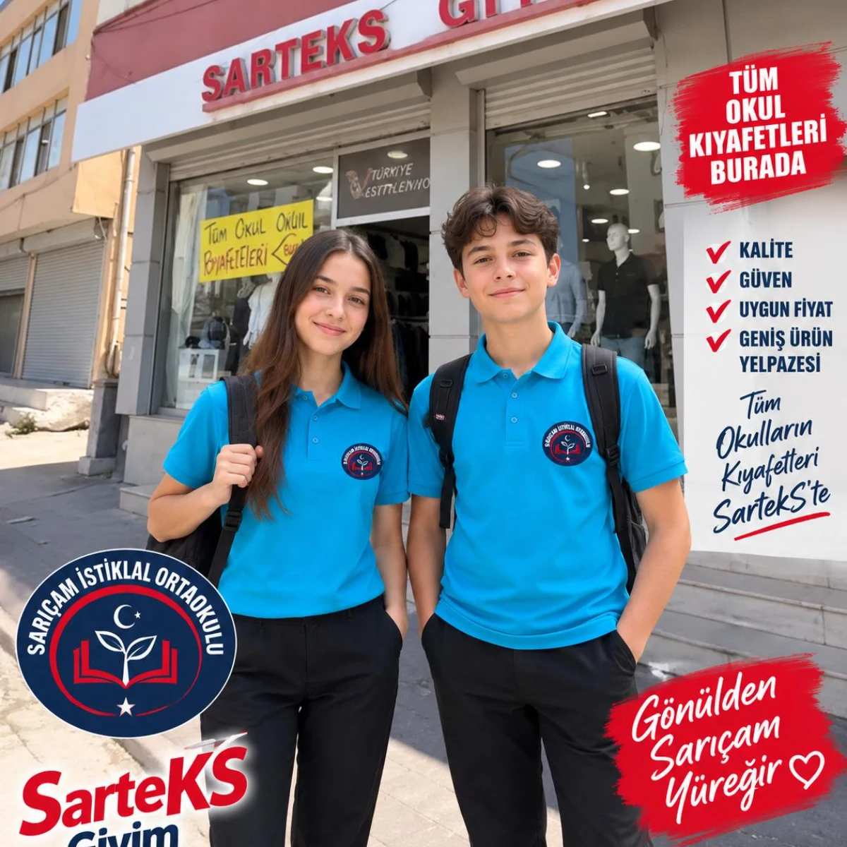 Sarıçam İstiklal Ortaokulu okul kıyafeti - Sarıçam Adana
