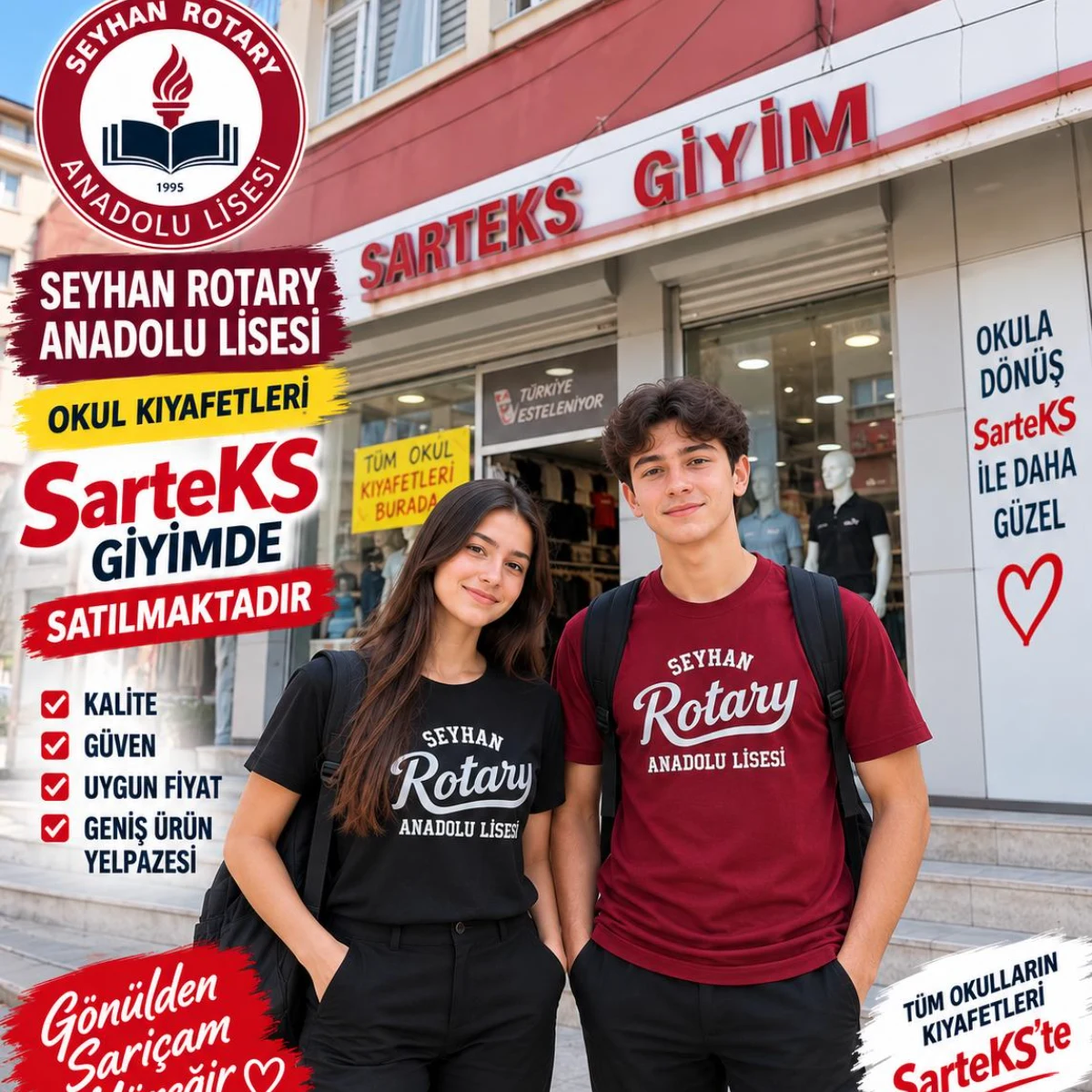 Seyhan Rotary Anadolu Lisesi okul kıyafeti - Yüreğir Adana