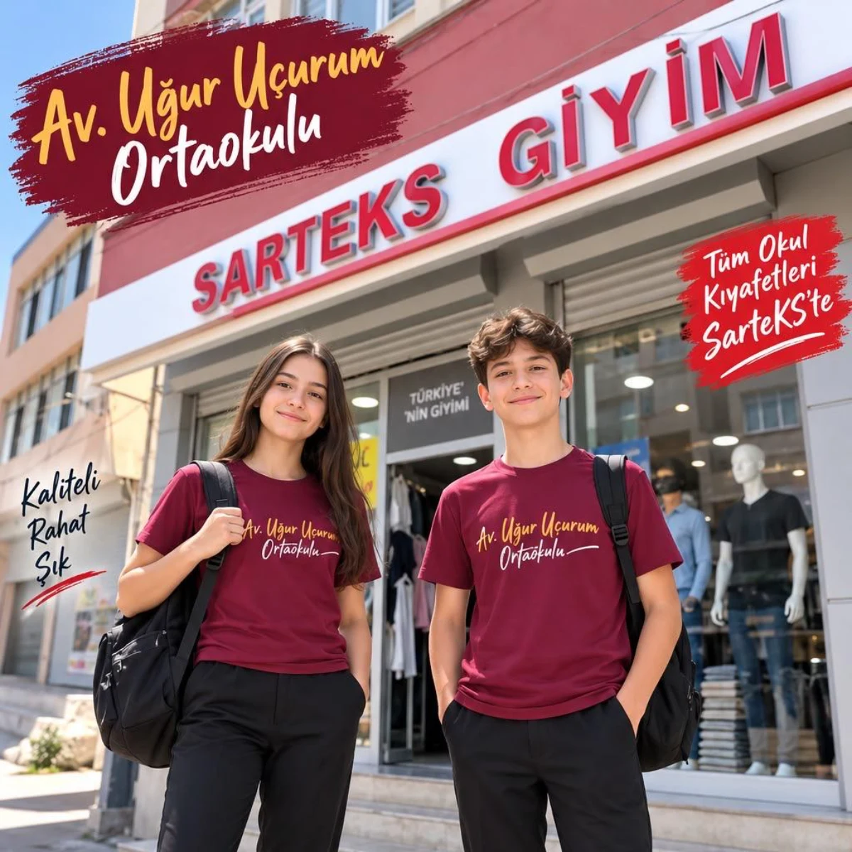 Av. Uğur Uçurum Ortaokulu okul kıyafeti - Sarıçam Adana